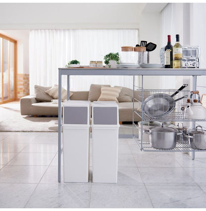 ゴミ箱 おしゃれ ふた付き キッチン 分別 フロントオープントラッシュビン 25リットル 25L スリム ごみ箱 シンプル 重ねられる スタッキング 袋 見えない 日本製 LBD-08 ライクイット like-it Seals(代引不可)