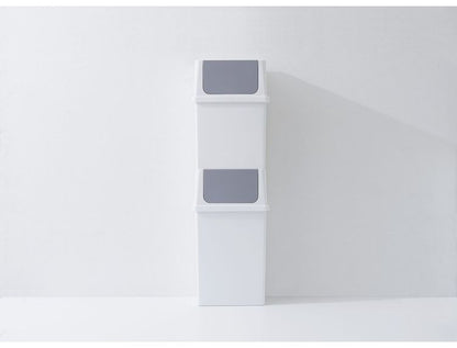 ゴミ箱 おしゃれ ふた付き キッチン シールズ フロントオープントラッシュビン 17ワイド 17L スイング式 ホワイト 白 シンプル 重ねられる スタッキング 分別 ライクイット like-it Seals(代引不可)