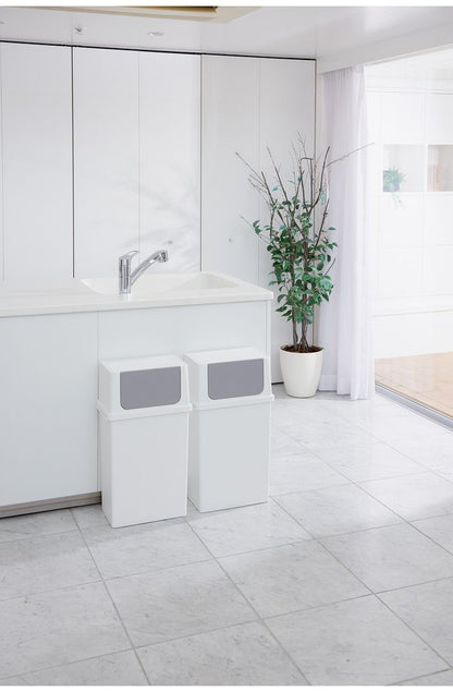 like-it ライクイット 25リットル ごみ箱 ゴミ箱 ごみ フタ付き スタッキング 前開き プッシュ 分別 ゴミ キッチン 台所 ホワイト 白 シンプル おしゃれ いたずら 防止 LBD-10(代引不可)