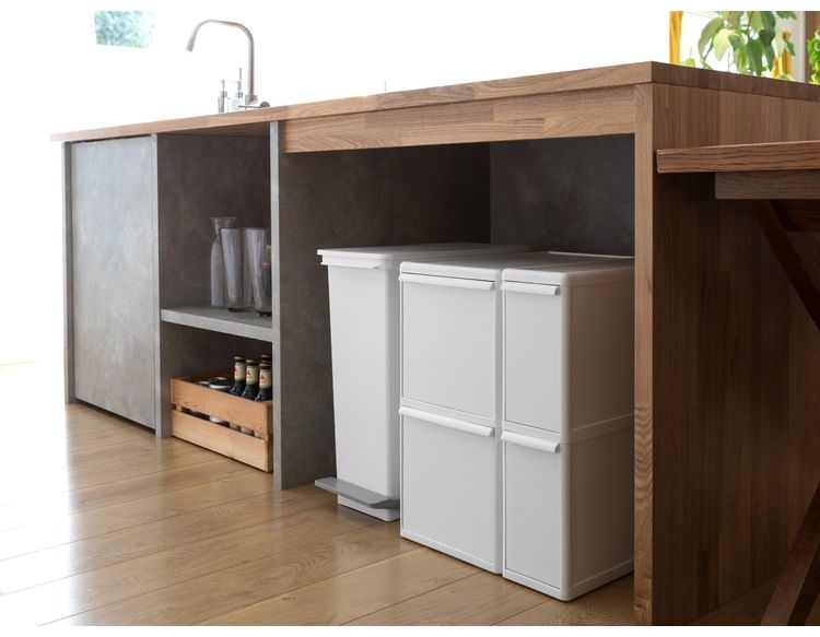 ゴミ箱 ごみ箱 ora オルア ペダル 33L 分別 ダストボックス 横開き ヨコ型 タテ型 横型 縦型 スリム ふた付き 日本製 おしゃれ キッチン(代引不可)