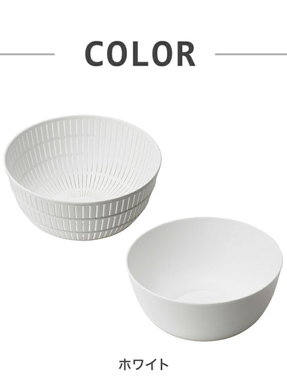 ライクイット ザル ボウル セット 米研ぎ 米とぎ キッチン プラスチック ボウル 耐熱 調理道具 ざる ボウル セット 米とぎざる 日本製 Colander&Bowl(代引不可)