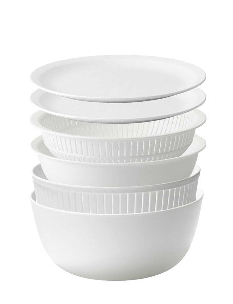 ライクイット 米とぎ ザル ボウル 米研ぎ 米とぎ器 米研ぎボウル 食洗機対応 耐熱 レンジ対応 米とぎざる ざる ボール 水切り 湯切り 湯引き 受 日本製 LBK-02 like-it 米とぎにも使えるザルとボウル(代引不可)