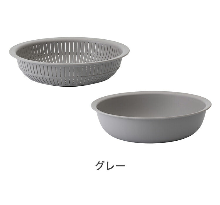 ライクイット 米とぎ ザル ボウル 米研ぎ 米とぎ器 米研ぎボウル 食洗機対応 耐熱 レンジ対応 米とぎざる ざる ボール 水切り 湯切り 湯引き 受 日本製 LBK-02 like-it 米とぎにも使えるザルとボウル(代引不可)