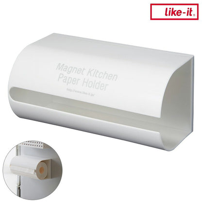 ライクイット (like-it)キッチンペーパーホルダー キッチン ランドリー マグネット収納 強力マグネット R ニューホワイト 冷蔵庫 洗濯機 Mag-On+ 8038(代引不可)