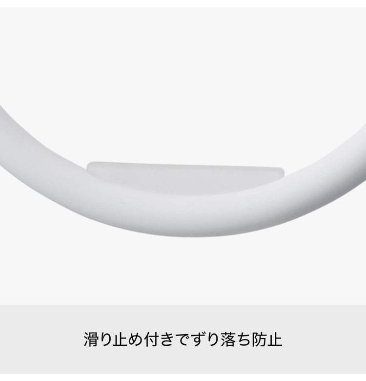 ライクイット (like-it) キッチン ランドリー マグネット収納 強力マグネット タオル掛け リング ニューホワイト 冷蔵庫 洗濯機 Mag-On+ 8047(代引不可)