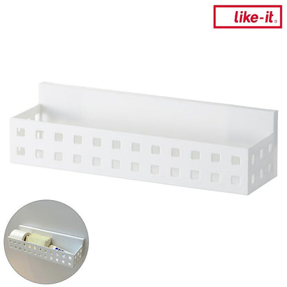 ライクイット (like-it) オフィス マグネット収納 強力マグネット デスク 棚 メモ & レター ポケット ニューホワイト Mag-On+ 8050(代引不可)