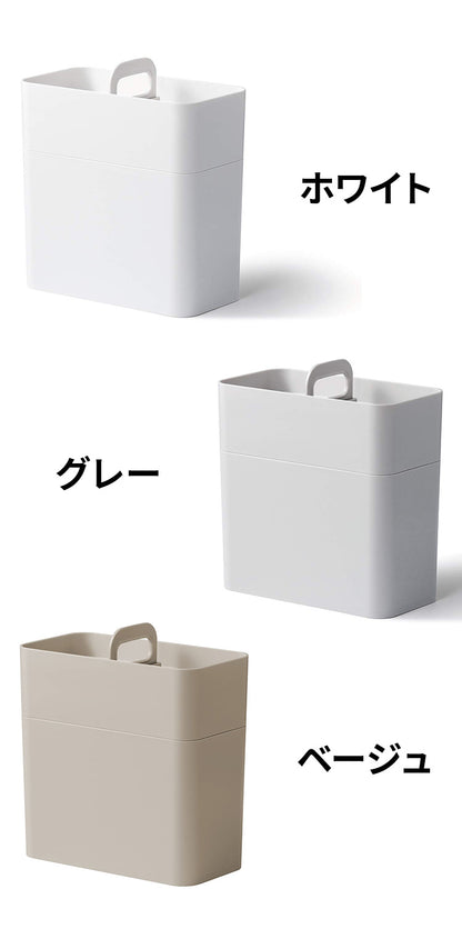 ライクイット ( like-it ) 収納ケース 持ち運びができる メイクボックス 鏡付き 幅21x奥11x高23cm ホワイト 日本製(代引不可)