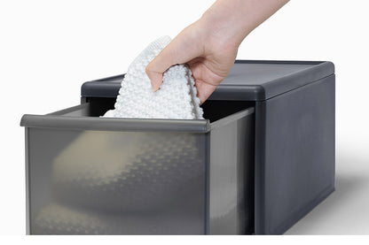 ライクイット ( like-it ) 衣類 収納 引き出し 組み合わせて使える 収納ケース スリムM グレー 日本製 MOS-01 奥行き46cm クローゼット ピッタリ(代引不可)