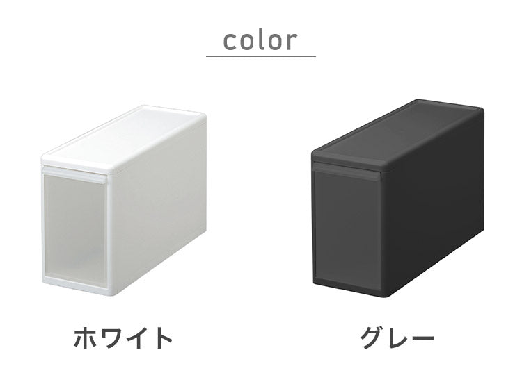 ライクイット ( like-it ) 衣類 収納 引き出し ケース 組み合わせて使える 収納ケース スリムL グレー 日本製 MOS-04 奥行き46cm クローゼット ピッタリ(代引不可)