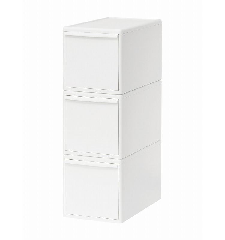 ライクイット 収納ケース 組み合わせて使える収納ケース ミディL 3個組 MOS-05 引き出し 衣装ケース 収納ボックス ストッカー 小物入れ 小物 収納 押入れ プラスチック 3段(代引不可)