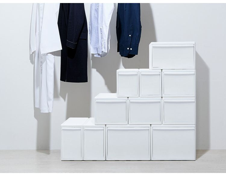 ライクイット 収納ケース 組み合わせて使える収納ケース ミディL 3個組 MOS-05 引き出し 衣装ケース 収納ボックス ストッカー 小物入れ 小物 収納 押入れ プラスチック 3段(代引不可)