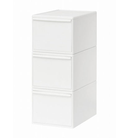 ライクイット 収納ケース 組み合わせて使える収納ケース ワイドL 3個組 MOS-06 引き出し 衣装ケース 収納ボックス ストッカー 小物入れ 小物 収納 押入れ プラスチック 3段(代引不可)