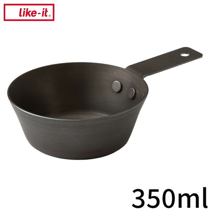 ライクイット (like-it) オーブン でも使える 鉄カップ 350ml 鉄製 クッカー スキレット アヒージョ鍋 シェラカップ 焚き火鍋 直火 ガス火対応 トースター オーブン 時短調理 アウトドア(代引不可)