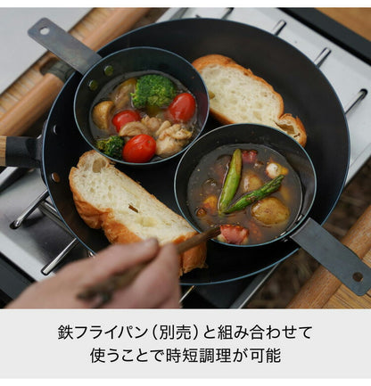 ライクイット (like-it) オーブン でも使える 鉄カップ 350ml 鉄製 クッカー スキレット アヒージョ鍋 シェラカップ 焚き火鍋 直火 ガス火対応 トースター オーブン 時短調理 アウトドア(代引不可)