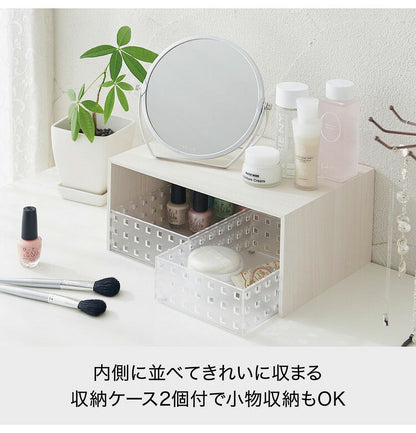 ライクイット (like-it) キッチン 収納 コの字ラック プラスラック (ツールケース×2セット) ホワイト 幅29.5x奥22x高14cm 日本製 RA-01S デッドスペースを活用できる 食器棚の有効活用(代引不可)