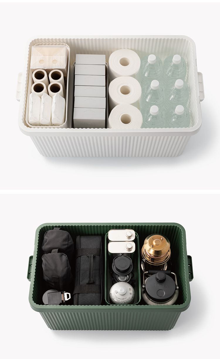 キャンプ 積み重ね 収納 ボックス 50L コンテナボックス スタックアップコンテナー 53 インナーボックスセット 収納ボックス キャンプ キャンプ用品 アウトドア 屋外 LIKE-IT(代引不可)