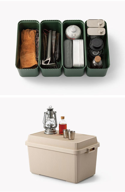 キャンプ 積み重ね 収納 ボックス 50L コンテナボックス スタックアップコンテナー 53 インナーボックスセット 収納ボックス キャンプ キャンプ用品 アウトドア 屋外 LIKE-IT(代引不可)