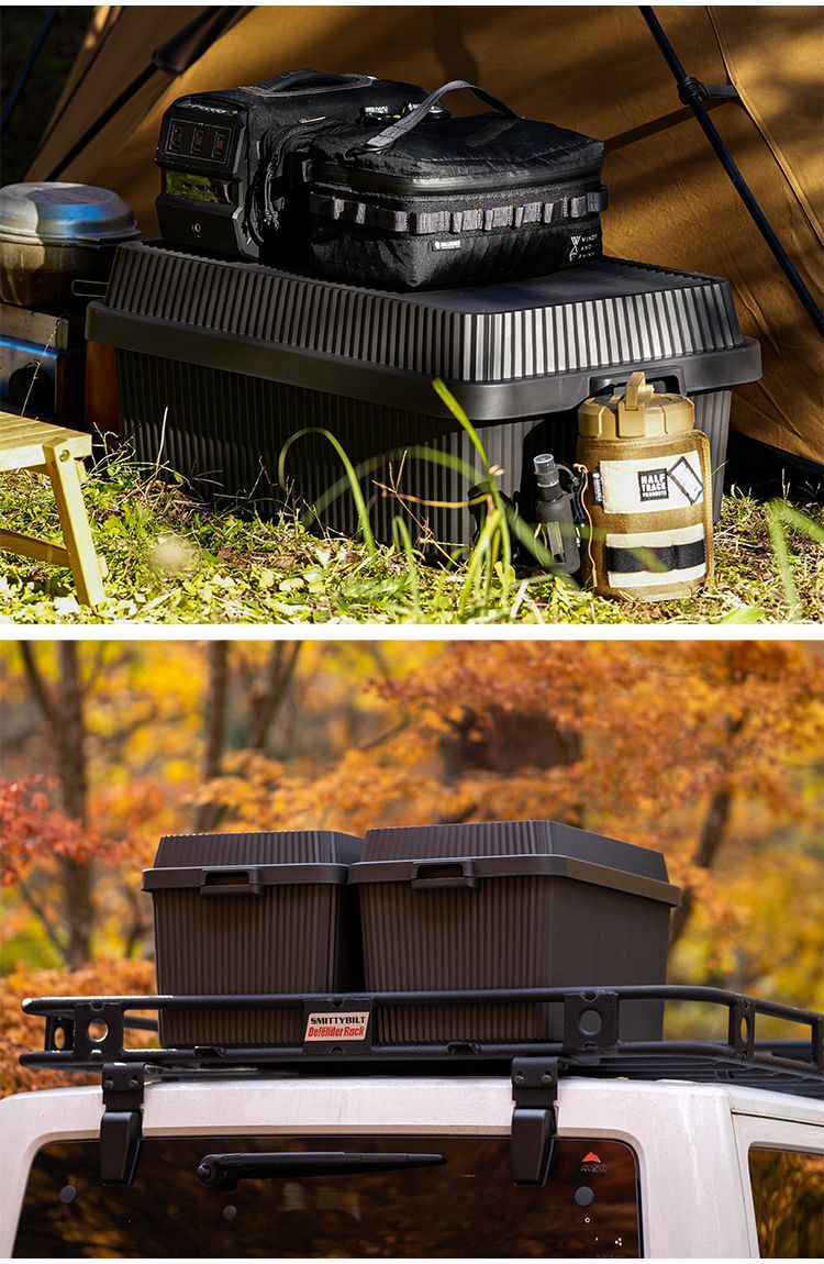 キャンプ 積み重ね 収納 ボックス 50L コンテナボックス スタックアップコンテナー 53 インナーボックスセット 収納ボックス キャンプ キャンプ用品 アウトドア 屋外 LIKE-IT(代引不可)