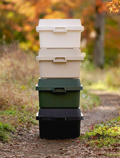 キャンプ 積み重ね 収納 ボックス 50L コンテナボックス スタックアップコンテナー 53 インナーボックスセット 収納ボックス キャンプ キャンプ用品 アウトドア 屋外 LIKE-IT(代引不可)