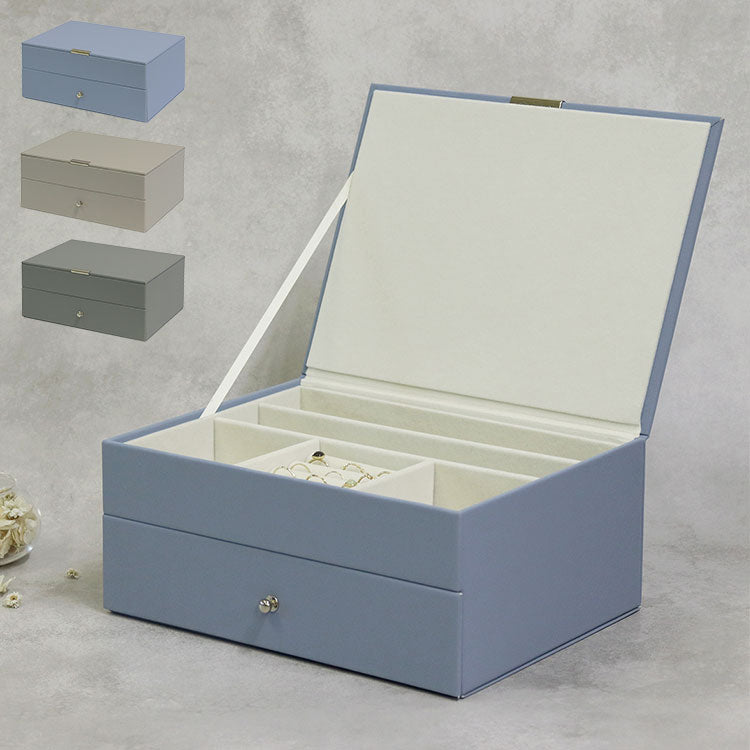 ジュエリーボックス Gage 2段 ゲージ アクセサリーボックス ジュエリーケース 収納 大容量 コンパクト 省スペース 宝石箱 ピアス イヤリング 指輪 リング おしゃれ かわいい プレゼント ギフト 贈り物(代引不可)