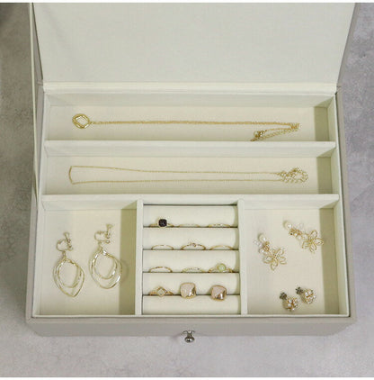 ジュエリーボックス Gage 2段 ゲージ アクセサリーボックス ジュエリーケース 収納 大容量 コンパクト 省スペース 宝石箱 ピアス イヤリング 指輪 リング おしゃれ かわいい プレゼント ギフト 贈り物(代引不可)