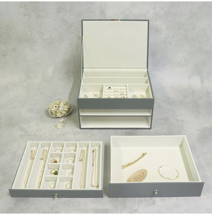 ジュエリーボックス Gage 3段 ゲージ アクセサリーボックス ジュエリーケース 収納 大容量 コンパクト 省スペース 宝石箱 ピアス イヤリング 指輪 リング おしゃれ かわいい プレゼント ギフト 贈り物(代引不可)