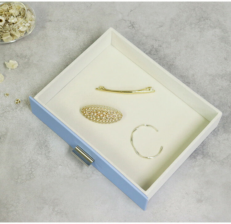 ジュエリーボックス Asha 2段 アシャ アクセサリーボックス ジュエリーケース 収納 大容量 コンパクト 省スペース 宝石箱 ピアス イヤリング 指輪 リング おしゃれ かわいい プレゼント ギフト 贈り物(代引不可)