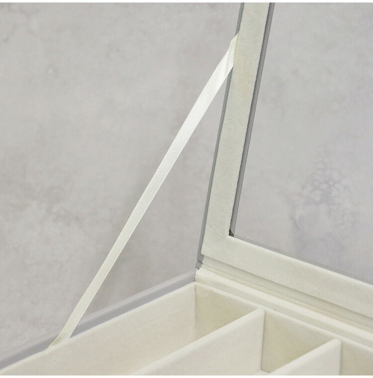 ジュエリーボックス Asha 2段 アシャ アクセサリーボックス ジュエリーケース 収納 大容量 コンパクト 省スペース 宝石箱 ピアス イヤリング 指輪 リング おしゃれ かわいい プレゼント ギフト 贈り物(代引不可)