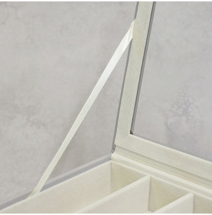 ジュエリーボックス Asha 2段 アシャ アクセサリーボックス ジュエリーケース 収納 大容量 コンパクト 省スペース 宝石箱 ピアス イヤリング 指輪 リング おしゃれ かわいい プレゼント ギフト 贈り物(代引不可)