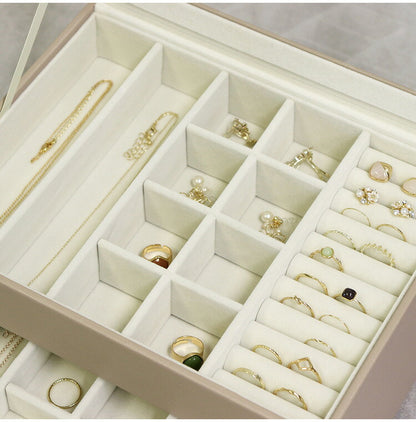 ジュエリーボックス Asha 3段 アシャ アクセサリーボックス ジュエリーケース 収納 大容量 コンパクト 省スペース 宝石箱 ピアス イヤリング 指輪 リング おしゃれ かわいい プレゼント ギフト 贈り物(代引不可)