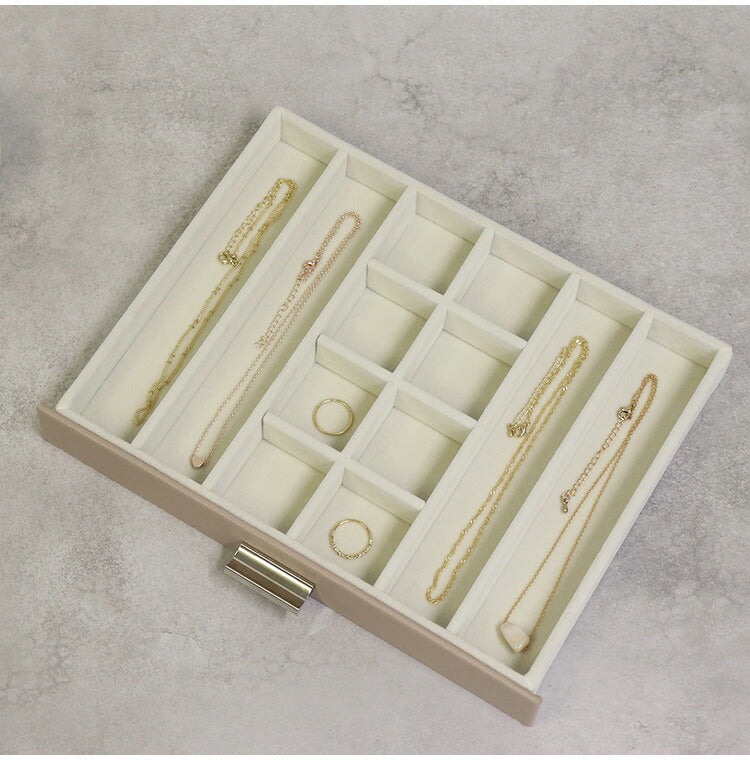 ジュエリーボックス Asha 3段 アシャ アクセサリーボックス ジュエリーケース 収納 大容量 コンパクト 省スペース 宝石箱 ピアス イヤリング 指輪 リング おしゃれ かわいい プレゼント ギフト 贈り物(代引不可)