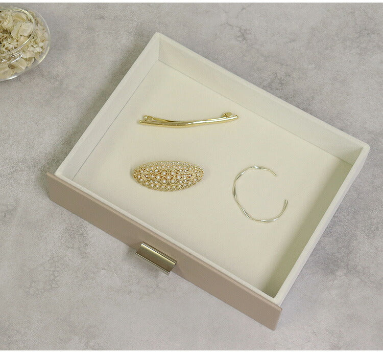 ジュエリーボックス Asha 3段 アシャ アクセサリーボックス ジュエリーケース 収納 大容量 コンパクト 省スペース 宝石箱 ピアス イヤリング 指輪 リング おしゃれ かわいい プレゼント ギフト 贈り物(代引不可)