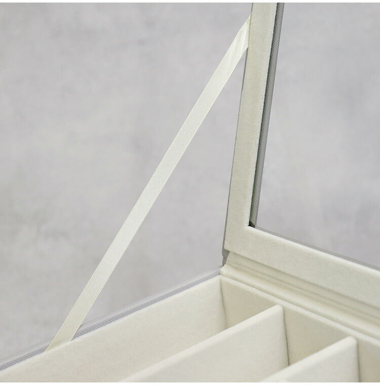 ジュエリーボックス Asha 3段 アシャ アクセサリーボックス ジュエリーケース 収納 大容量 コンパクト 省スペース 宝石箱 ピアス イヤリング 指輪 リング おしゃれ かわいい プレゼント ギフト 贈り物(代引不可)