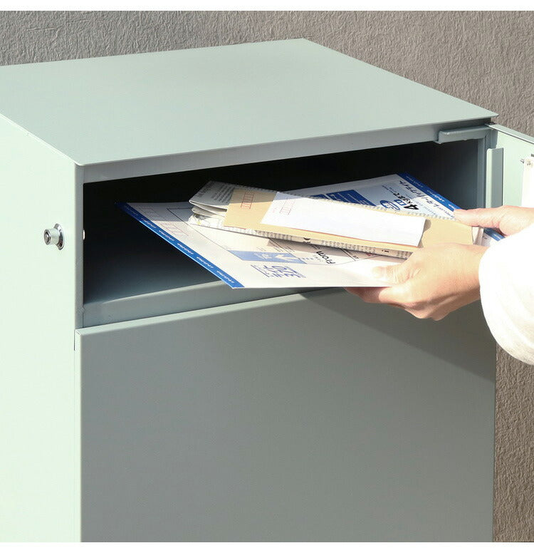 大容量 宅配ボックス ポスト 一体型 一戸建て用 ポスト付き ゼロリターンキー 郵便ポスト 郵便受け ダイヤル錠 置き配ボックス スタンドポスト 置き型ポスト ポスト 戸建て 宅配ロッカー(代引不可)