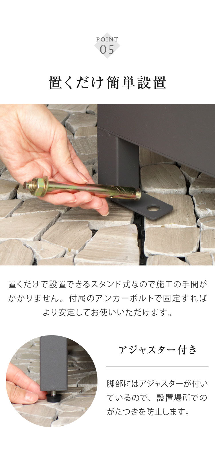 宅配ボックス Vasco ヴァスコ 盗難防止 ロック付き 宅配ボックス 大容量 大型 デリバリーボックス 郵便ポスト スタンドポスト 宅配 郵便 置き配 玄関 戸建て 一軒家 マンション アパート(代引不可)