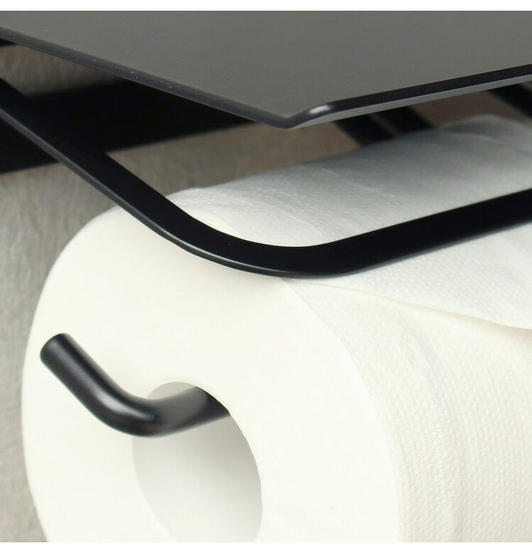 トイレットペーパーホルダー ストックタイプ ダブル 2連 タオルハンガー付き ペーパーホルダー タオル掛け タオルバー タオルハンガー アイアン カバー 収納 おしゃれ 北欧 マット アンティーク(代引不可)