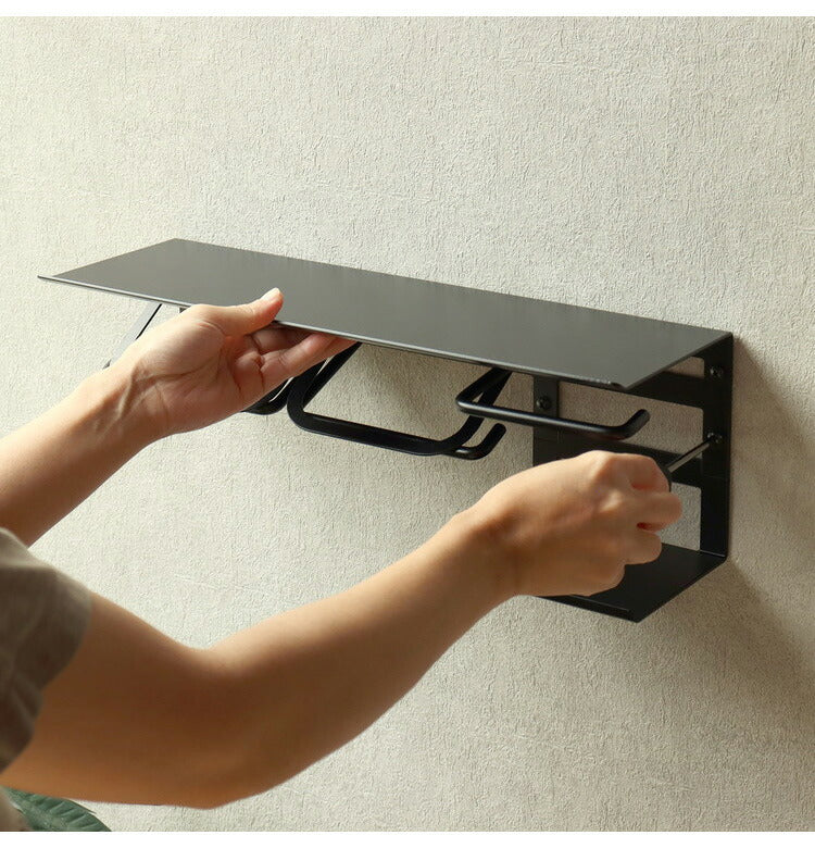 トイレットペーパーホルダー ストックタイプ ダブル 2連 タオルハンガー付き ペーパーホルダー タオル掛け タオルバー タオルハンガー アイアン カバー 収納 おしゃれ 北欧 マット アンティーク(代引不可)