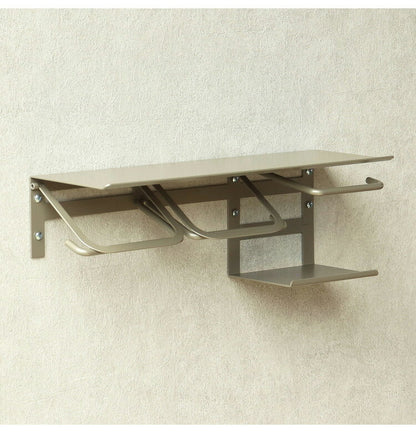 トイレットペーパーホルダー ストックタイプ ダブル 2連 タオルハンガー付き ペーパーホルダー タオル掛け タオルバー タオルハンガー アイアン カバー 収納 おしゃれ 北欧 マット アンティーク(代引不可)