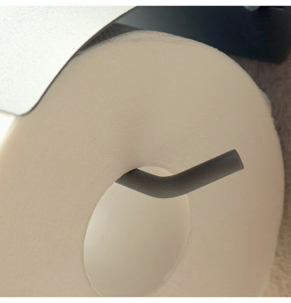 アイアントイレットペーパーホルダー シングルタイプ マット 一連 スチール 男前 かっこいい レトロ モノトーン カフェ風 アンティーク風 ヴィンテージ 北欧 おしゃれ 簡単設置 ネジ付き 錆びにくい(代引不可)