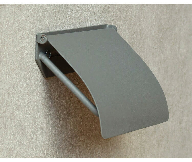 アイアントイレットペーパーホルダー シングルタイプ マット 一連 スチール 男前 かっこいい レトロ モノトーン カフェ風 アンティーク風 ヴィンテージ 北欧 おしゃれ 簡単設置 ネジ付き 錆びにくい(代引不可)