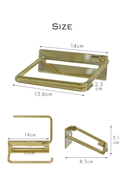 真鍮トイレットペーパーホルダー Fran シングル トイレットペーパー ゴールド クラシック ペーパーホルダー 高級感 トイレ 収納 コンパクト 省スペース 新生活 おしゃれ かわいい 北欧(代引不可)