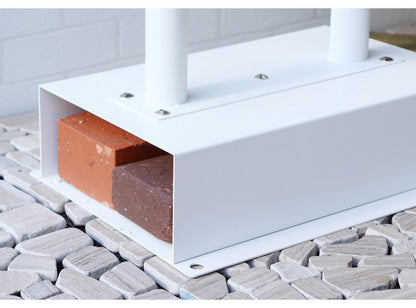 スタンドポスト 工事不要 シリンダー錠 郵便ポスト 郵便受け 新聞受け メールボックス ポスト 玄関 ブラック ホワイト レターパックライト 投函可能 おしゃれ 北欧 新築 一戸建て用 一軒家(代引不可)