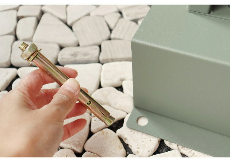 スタンドポスト 工事不要 木目 ヴィンテージ風 レトロ くすみカラー 郵便ポスト 郵便受け 新聞受け メールボックス ポスト 玄関 レターパックライト 投函可能 おしゃれ かわいい 北欧(代引不可)