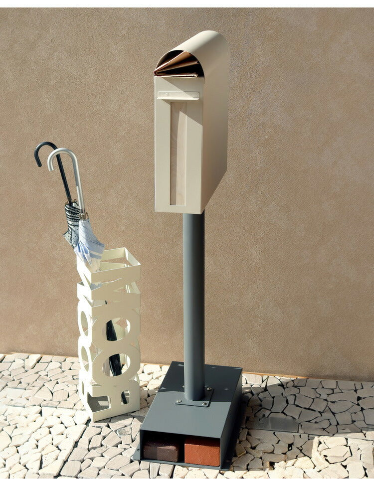 ポスト 置き型 スリム型 スタンド 郵便ポスト 前入れ後出し 裏蓋 一戸建て 鍵付き ダイヤル錠 A4 大容量 大きい ステンレス 北欧 門柱 置くだけ 埋め込み 郵便受け メールボックス 新聞受け おしゃれ(代引不可)