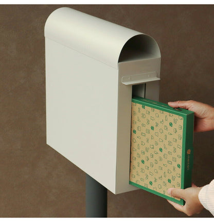 ポスト 置き型 スリム型 スタンド 郵便ポスト 前入れ後出し 裏蓋 一戸建て 鍵付き ダイヤル錠 A4 大容量 大きい ステンレス 北欧 門柱 置くだけ 埋め込み 郵便受け メールボックス 新聞受け おしゃれ(代引不可)