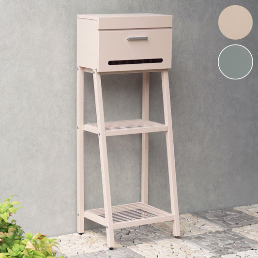 スタンドポスト スリット付き 郵便ポスト 郵便受け メールポスト メール便対応 大型 大きめ投函口 大容量 鍵付き 置き配対応 デリバリー 錆びにくい 一戸建て用 置き型 工事不要 シンプル おしゃれ(代引不可)