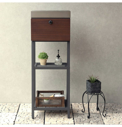 スタンドポスト ステンレス 木目調 郵便ポスト 郵便受け メール便 大きめ投函口 大容量 鍵付き 置き配対応 錆びにくい 一戸建て用 置き型 工事不要 シンプル スタイリッシュ おしゃれ 木目調 北欧風(代引不可)