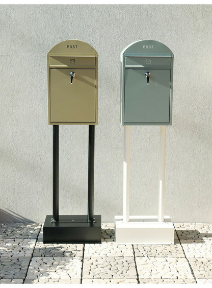 郵便ポスト鍵付き 錆びにくい スタンドタイプ 郵便受け 置き型 スタンドポスト 置き型ポスト メールボックス 新聞受け 鍵付き スタンド式 大容量 ポスト付き 家庭用 屋外 おしゃれ 北欧(代引不可)