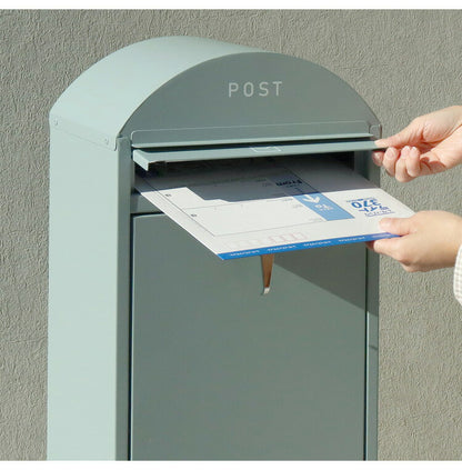 郵便ポスト鍵付き 錆びにくい スタンドタイプ 郵便受け 置き型 スタンドポスト 置き型ポスト メールボックス 新聞受け 鍵付き スタンド式 大容量 ポスト付き 家庭用 屋外 おしゃれ 北欧(代引不可)