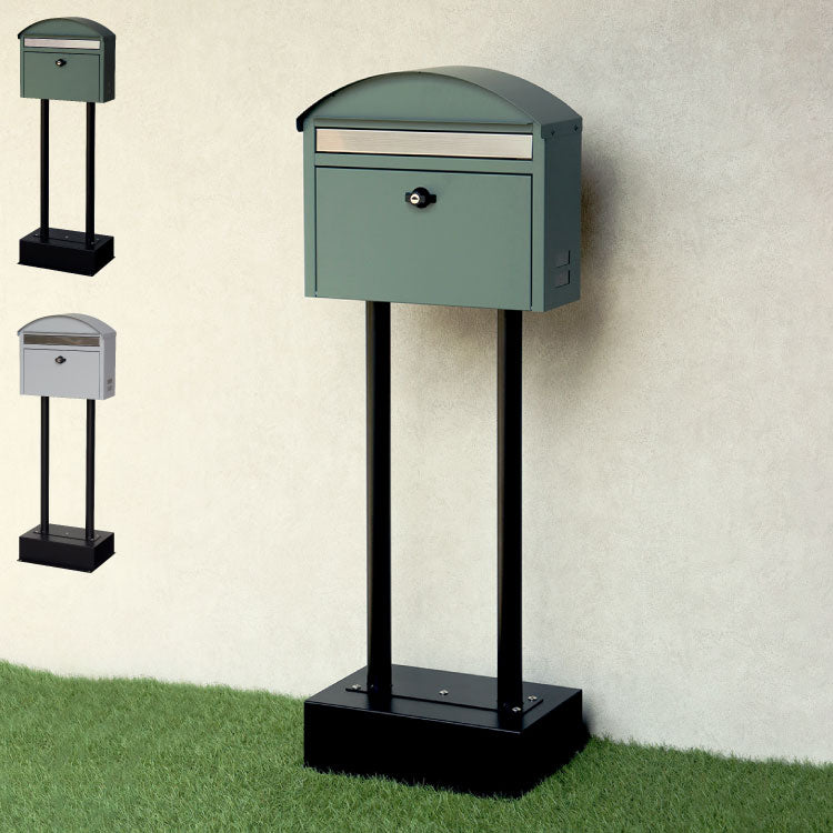 スタンドポスト Aron アロン 盗難防止 ロック付き 郵便ポスト 郵便受け 新聞受け スタンドタイプ 自立 宅配 郵便 メール便 置き配 玄関 戸建て 一軒家 マンション アパート(代引不可)